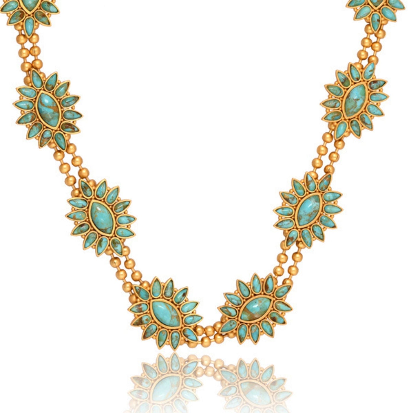 Squash Blossom Hat Band - Turquoise