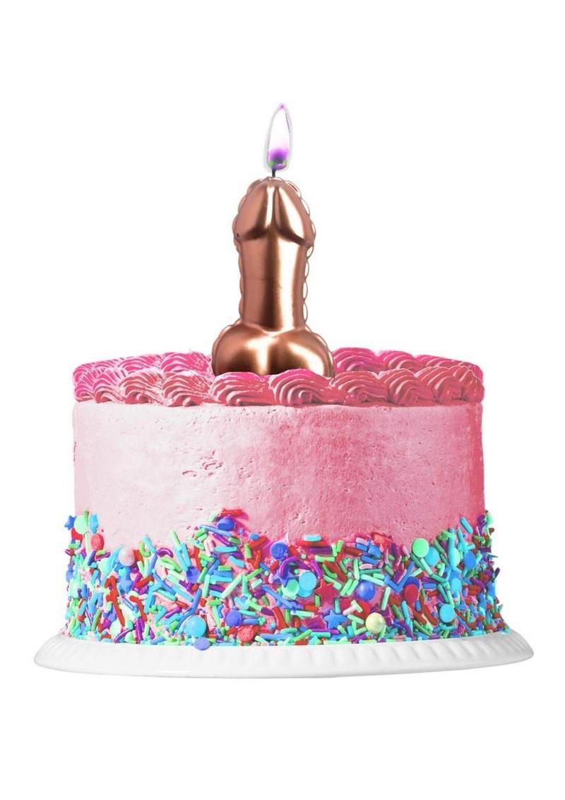 Glitterati Metallic Balloon Cake Candle