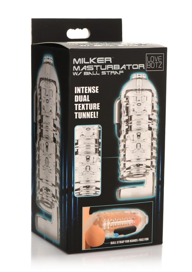 Lovebotz Milker Tpe Masturbator with Ball Strap