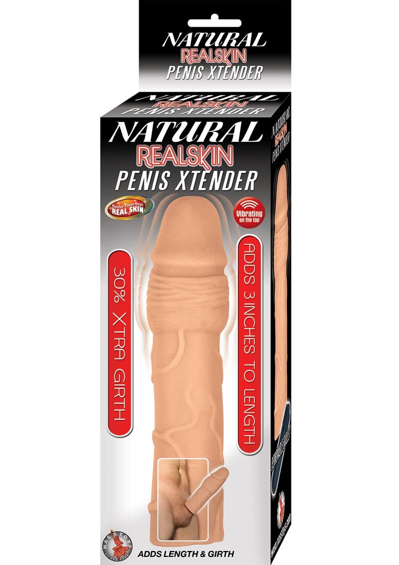 Natural Realskin Penis Xtender Vibrating Penis Extender