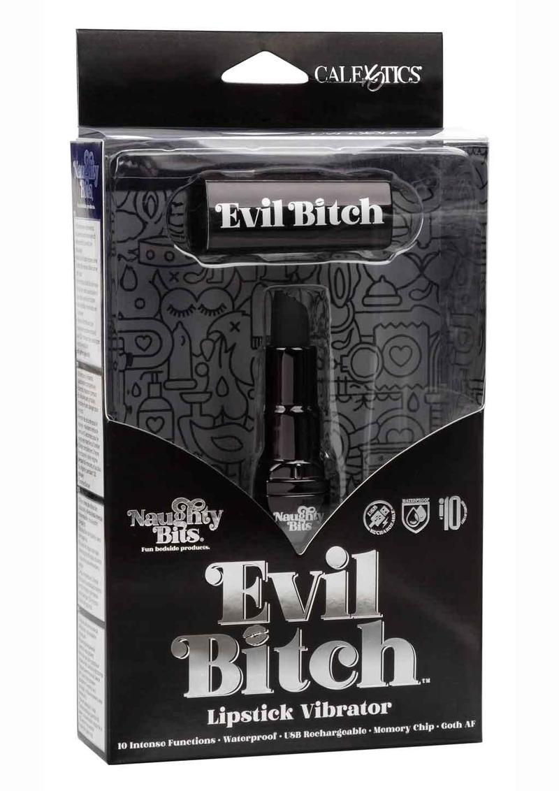 Naughty Bits Evil Bitch Lipstick Rechargeable Silicone Vibrator