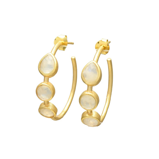 Sea Breeze Hoop Earrings