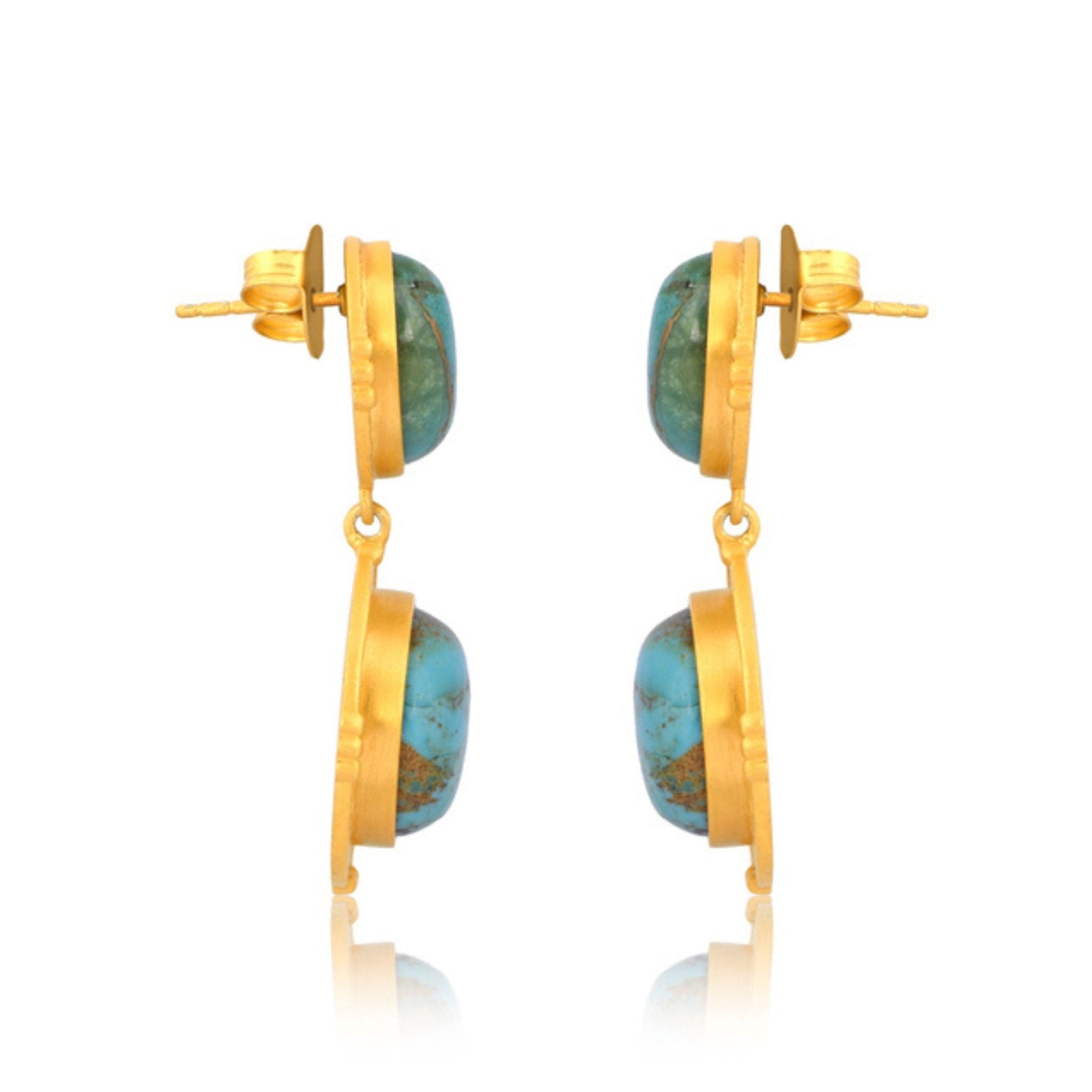 Island Hopping Drop Earrings - Turquoise