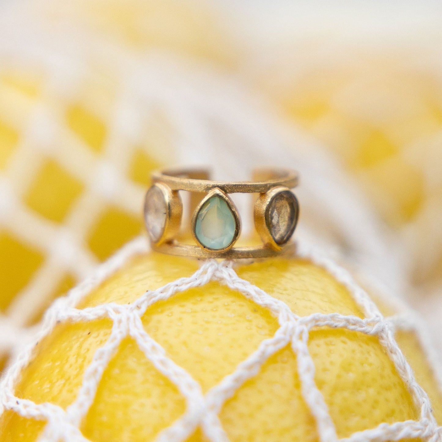 Gilded Seafoam Ring