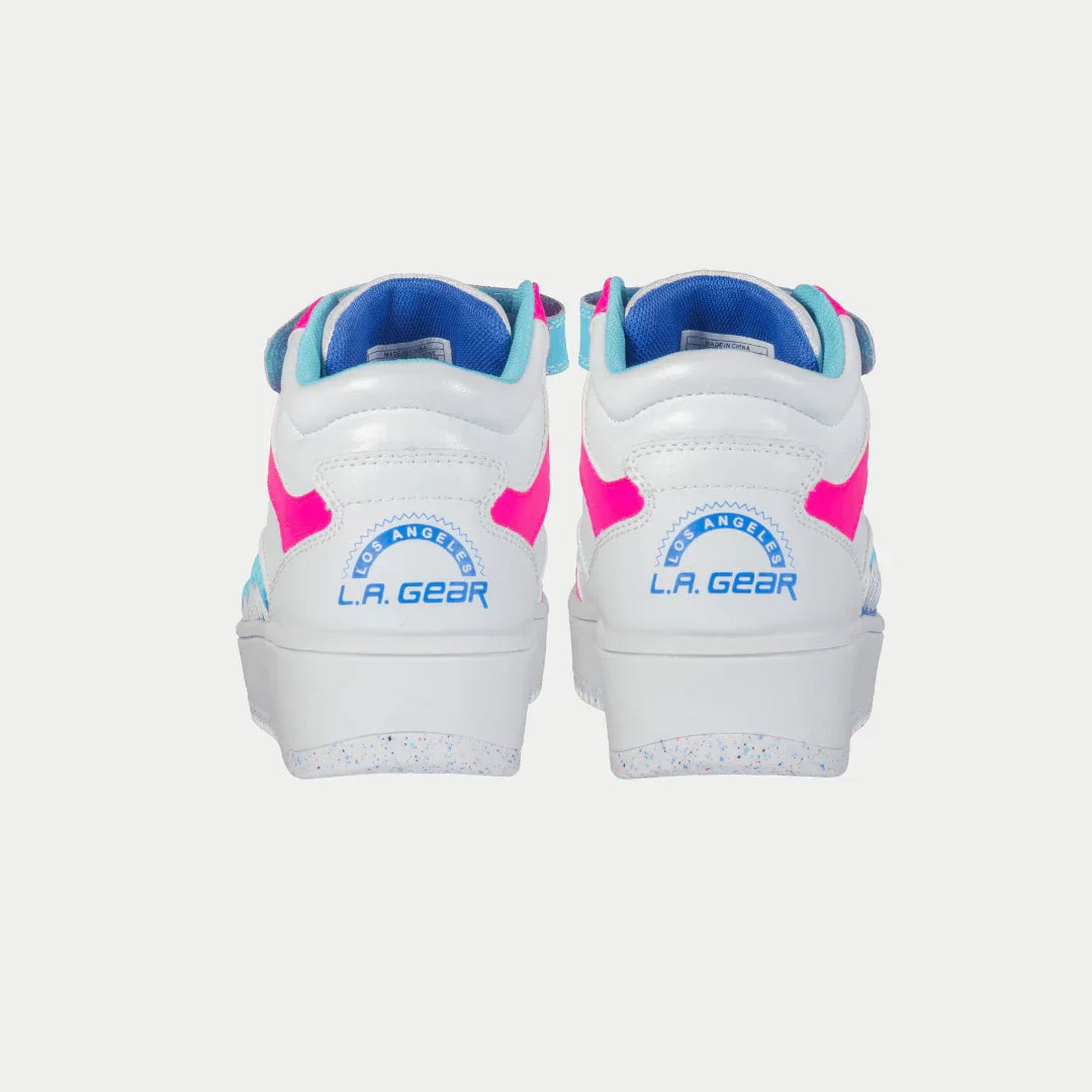 Kids Flame Hightop | White x Pink x Blue