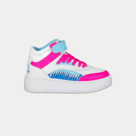 Kids Flame Hightop | White x Pink x Blue