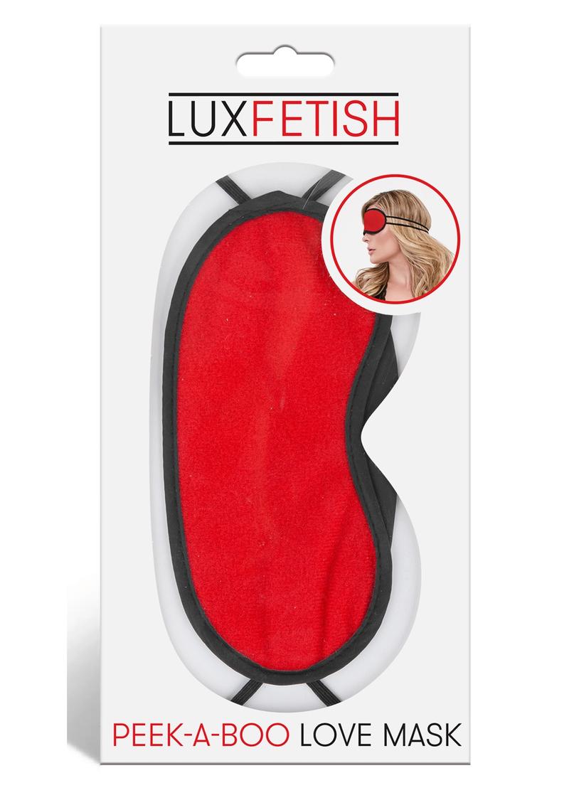 Lux Fetish Peek-A-Boo Love Mask
