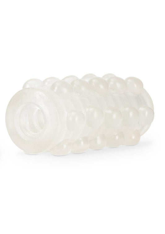 M For Men Soft and Wet Glow In The Dark Reversible Orb Masturbator - Frosted