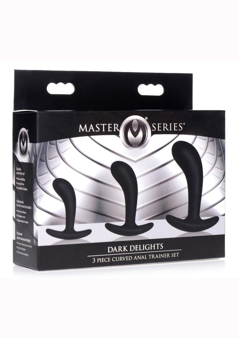 Master Series Dark Delights Curved Silicone Anal Trainer