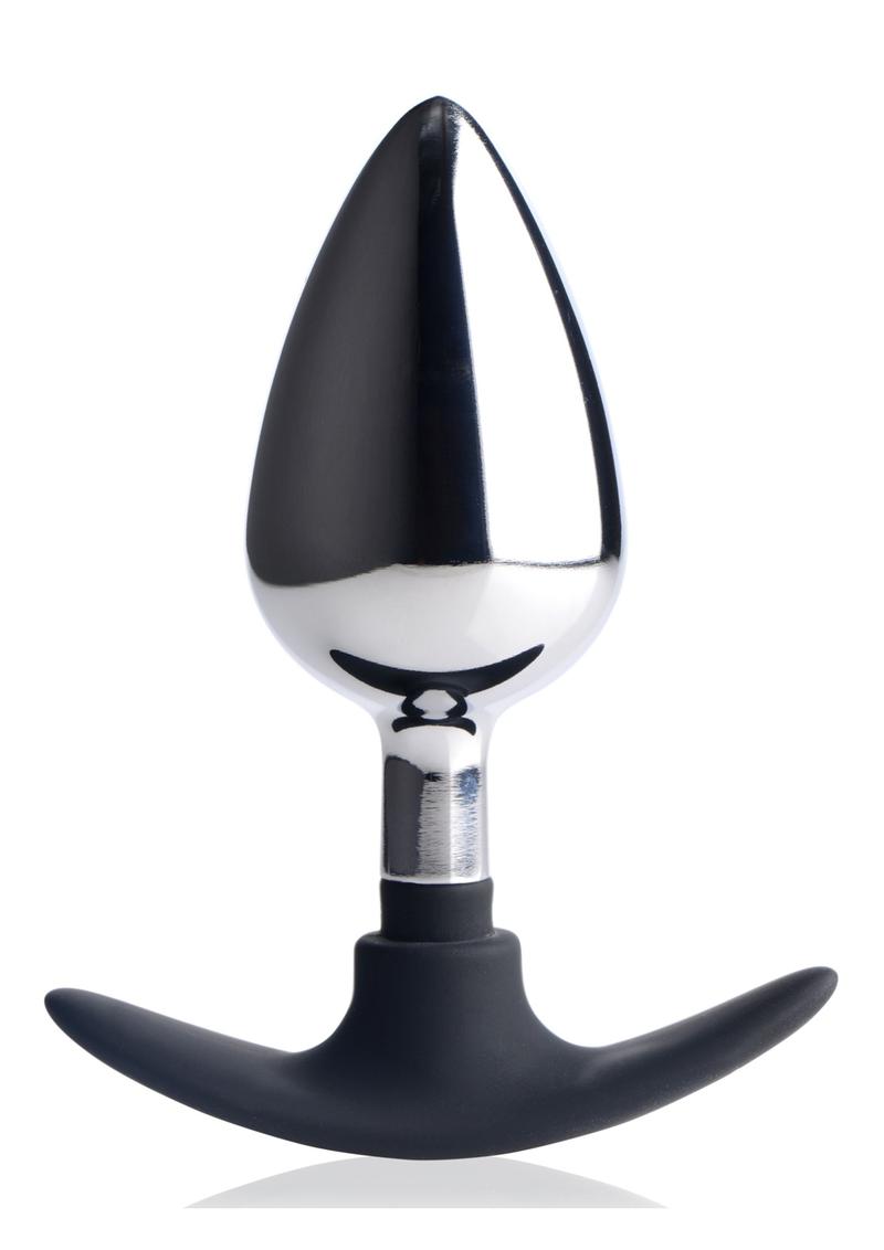 Master Series Dark Invader Metal and Silicone Anal Plug
