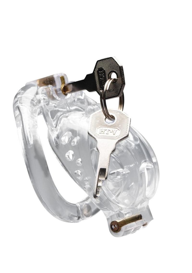 Master Series Double Lockdown Locking Customizable Chastity Cage