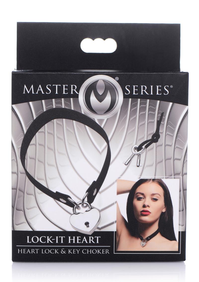 Master Series Lock-It Heart Lock and Key Choker
