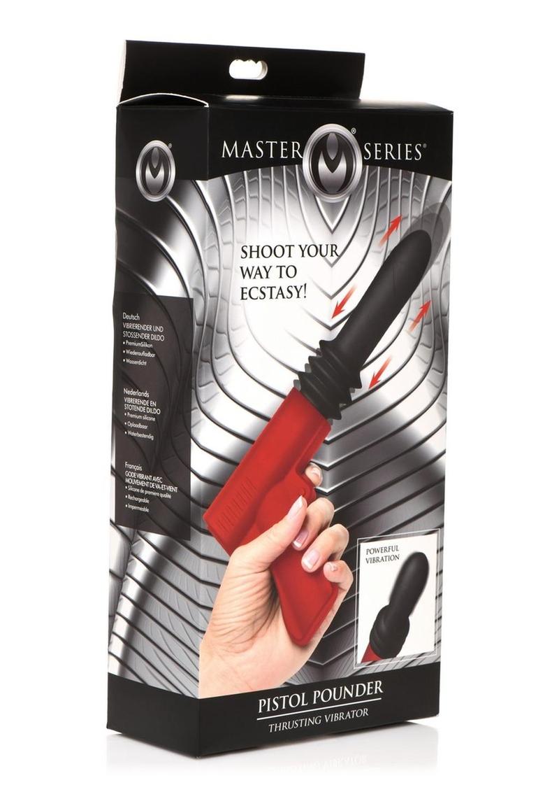 Master Series Thrusting Pistola Rechargeable Silicone Vibrator