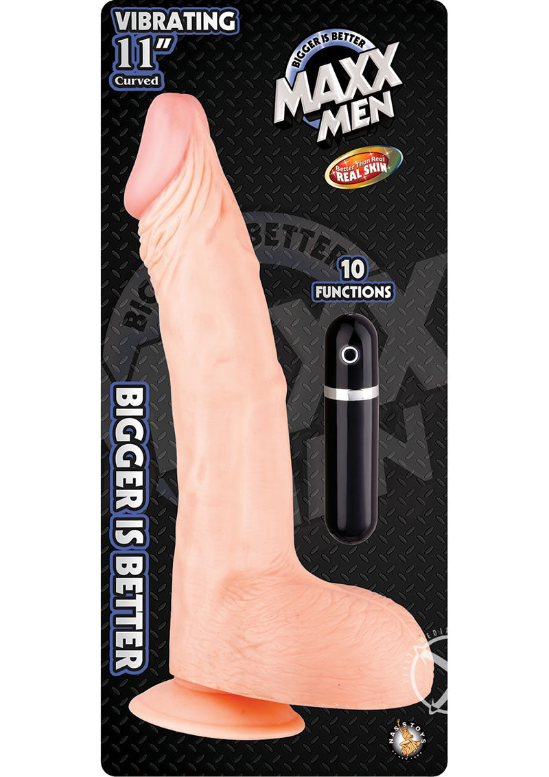 Maxx Men Curved Vibrating Dildo