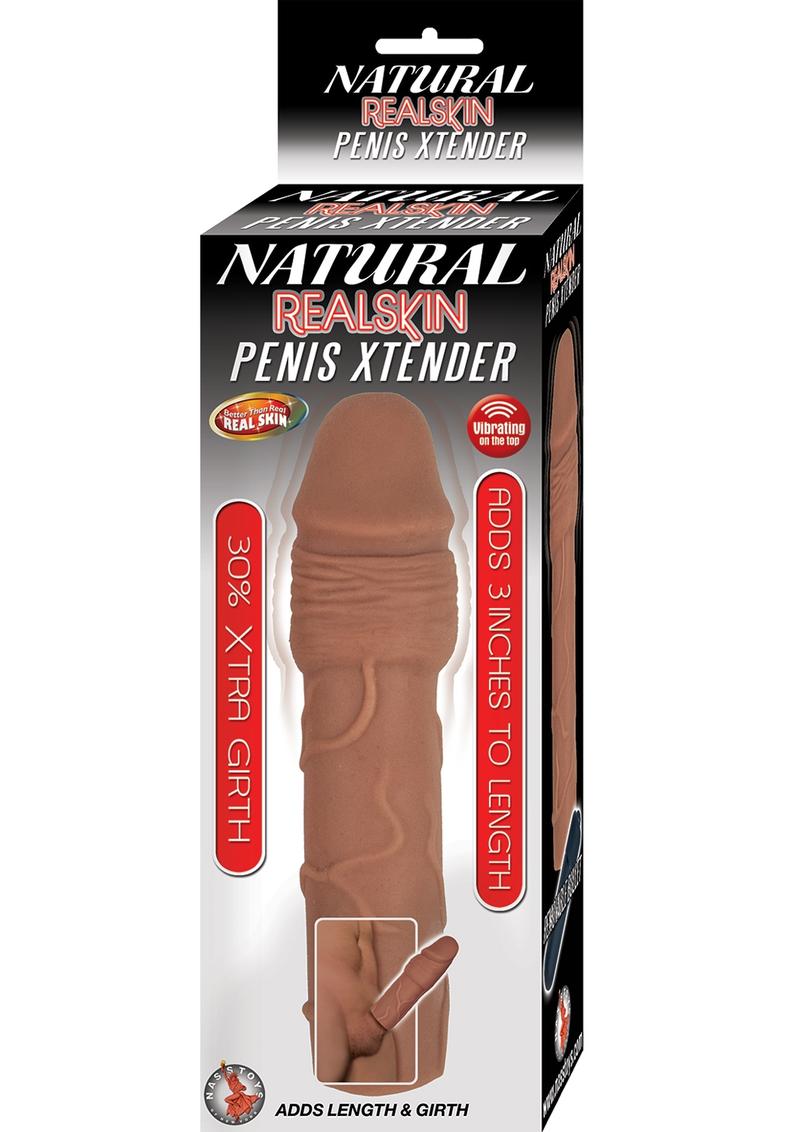 Natural Realskin Penis Xtender Vibrating Penis Extender
