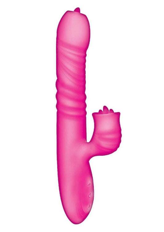 Passion Grabber Heat Up Rechargeable Silicone Rabbit Vibrator