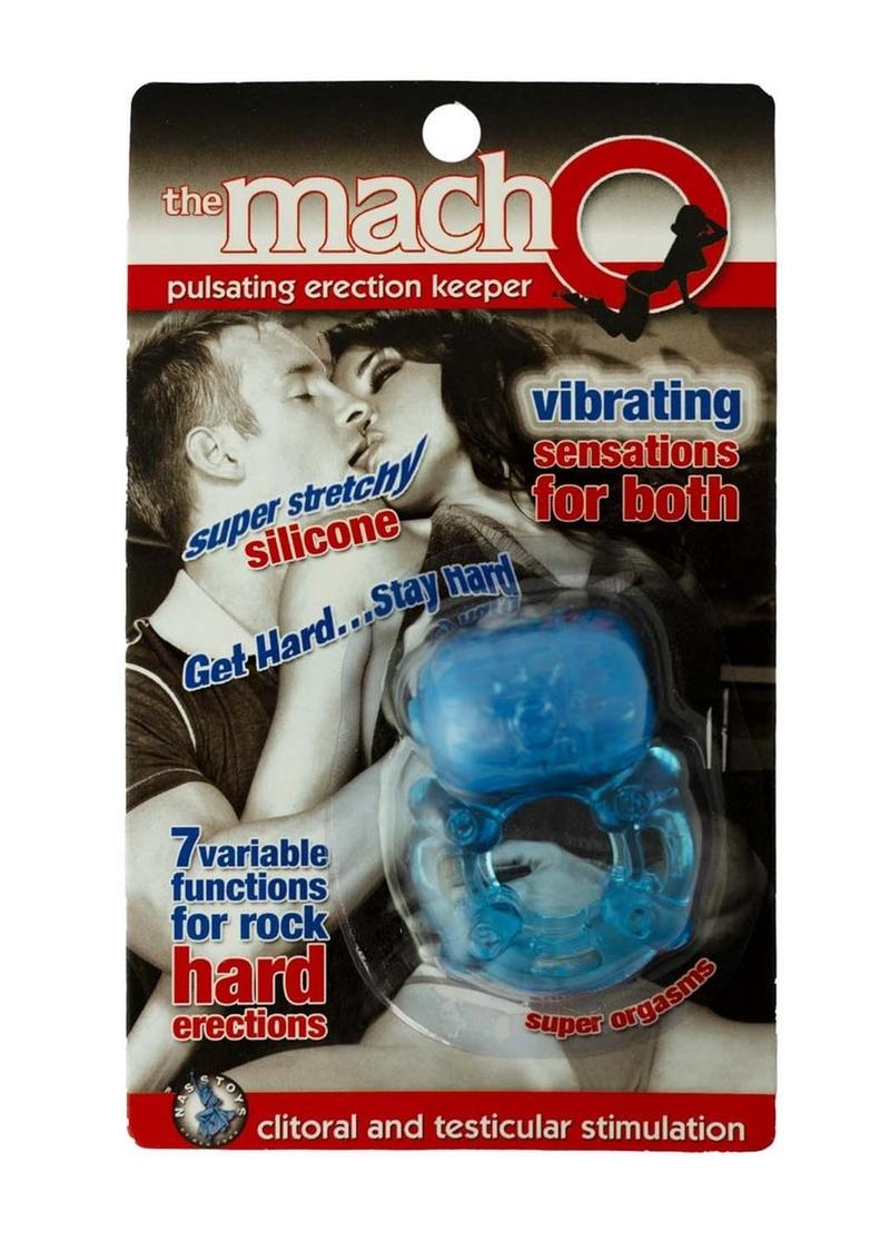 The Macho Erection Keeper Silicone Vibrating Cock Ring