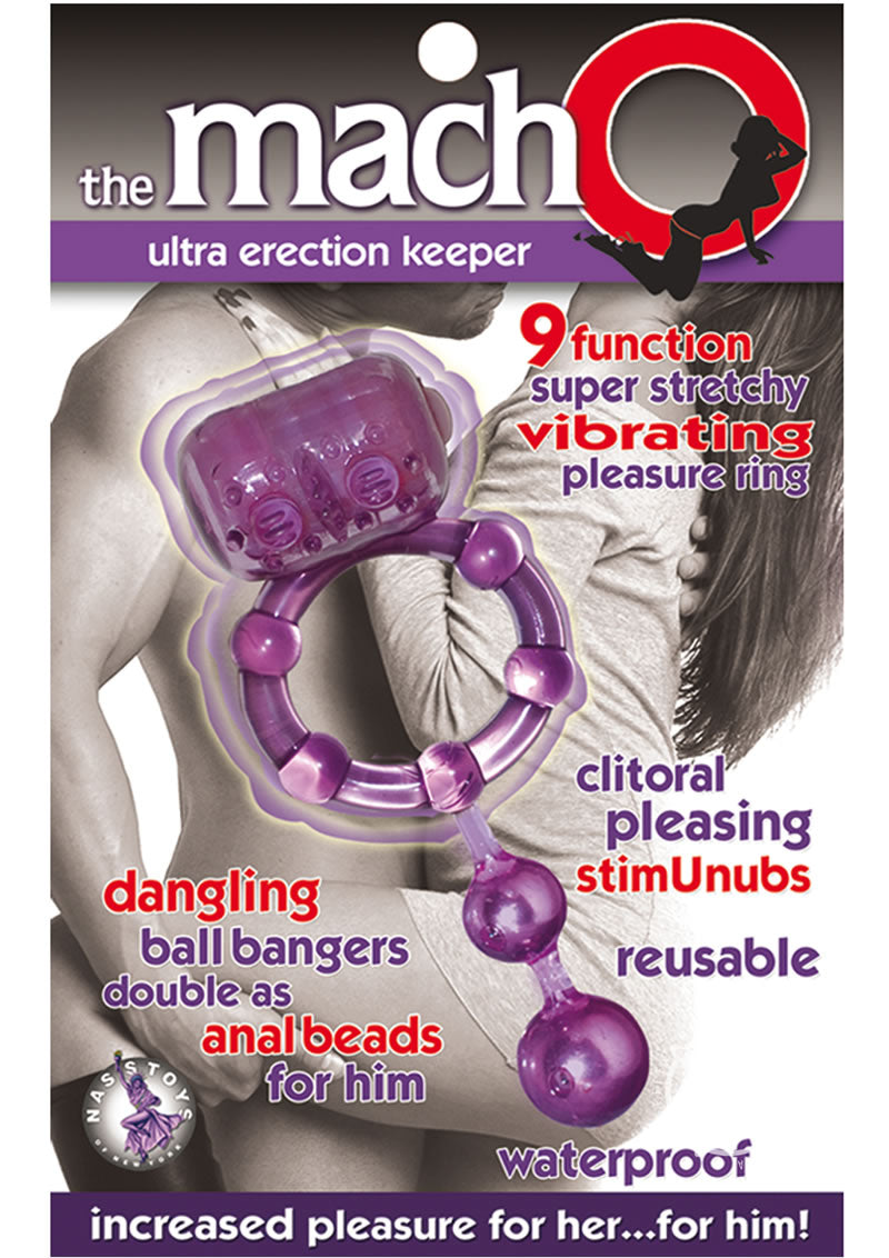 The Macho Ultra Erection Keeper Vibrating Cock Ring