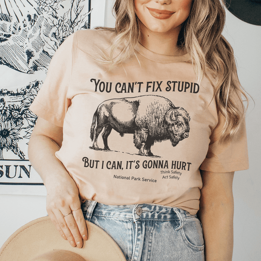 You Can't Fix Stupid But I Can Tee-0